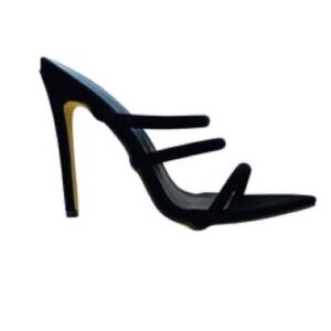 Jessica Black Stiletto Strappy Sandal